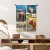 MuchoWow® Wandteppich Wandbehang Schottisches Hochlandrind Produktbild-Vorschau 6