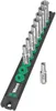 A set of socket wrenches on a black holder with green inserts. Produktbild-Vorschau