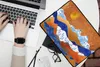 Pouzdro na notebook 13 palců Delft Blue - Zlatá - Vzory Náhled obrázku produktu 2