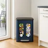 Poubelle de cuisine, double compartiment, capacité 15 L Voir les images du produit 4