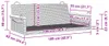 vidaXL Panca pensile nera 109x62x40 cm in poly rattan Anteprima dell’immagine prodotto 8