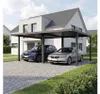 Aluminium-Doppelcarport Konsta Flachdach Stahlplatten Produktbild-Vorschau 5