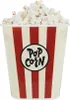 Miska na popcorn Retro czerwona | Pojemnik na przekąski o Podgląd zdjęcia produktu 1