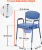 SucceBuy Höhenverstellbarer Nachttoilettenstuhl für Produktbild-Vorschau 3