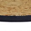 Maty na stół, 4 szt., naturalny i granat, 38 cm, juta i Podgląd zdjęcia produktu 3