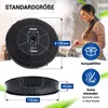 A collage showing a charcoal filter for a range hood, with dimensions and a graphic illustrating its benefits. Produktbild-Vorschau