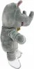 A plush toy rhinoceros standing on a white background. Produktbild-Vorschau