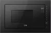 A black built-in microwave oven with a digital display and control panel. Podgląd zdjęcia produktu