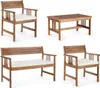 Set da giardino Noemi 4 pz. due sedie panca e tavolo in Anteprima dell’immagine prodotto 2