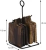 Sous-verres en bois sur support métallique, 6 pièces Voir les images du produit 7