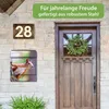 banjado Design Briefkasten Stahl schwarz mit Zeitungsfach Produktbild-Vorschau 4