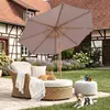 Sekey  Sonnenschirm Ø300cm Holzoptik Gartenschirm Produktbild-Vorschau 2