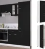 vidaXL Kühlumbauschrank Lyon Schwarz 60x57x207 cm Produktbild-Vorschau 2