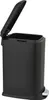 A black pedal bin with its lid open, shown from a side angle against a white background. Produktbild-Vorschau