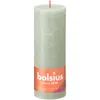 Bolsius Rustik Stumpenkerze Nebliges Grün 190/68mm Produktbild-Vorschau 2
