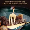24 teilige Besteck Set Edelstahl Messer Gabel Löffel Produktbild-Vorschau 7