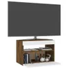 vidaXL Armoire TV avec lampes LED Chêne fumé 60x35x40 cm Voir les images du produit 7