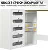 CDGlobal Schminktisch mit Spiegel und Hocker, Frisiertisch Produktbild-Vorschau 6