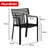 Chaise de jardin Floordirekt Terrano, empilable, en Voir les images du produit 2