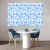 MuchoWow® Poster Blumen - Rosen - Blau - Muster 180x120 cm Produktbild-Vorschau 5