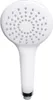 A white shower head with a silver connector. Produktbild-Vorschau