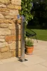 Wasserzapfsäule Garten eckig mit Schlauchhalter Edelstahl Produktbild-Vorschau 1