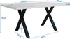 Esstisch (Marmoroptik weiß, 1-St., 140/80/76 cm), Produktbild-Vorschau 4