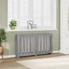 vidaXL Obložení radiátorů Grey Sonoma 149x20x82 cm Materiál Náhled obrázku produktu 2