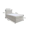 A diagram of a bed with dimensions indicated. Produktbild-Vorschau