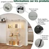 Glasvitrine mit LED-Beleuchtung, 3 Ebenen, Sammlervitrine, Produktbild-Vorschau 4