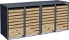 Mülltonnenbox Müllbox Mülltonnenverkleidung 4 Türen Box Produktbild-Vorschau 1