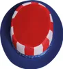 Amerika Top Hat Patriots Accessory Carnival Red Blue Stars Náhled obrázku produktu 5