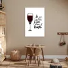 MuchoWow® Poster Wein Zitat "all you need is love and a Produktbild-Vorschau 6