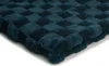 Kunstfell Schachbrett, Marineblau, 50 x 160 cm Produktbild-Vorschau 1