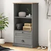 VidaXL 353186, Grau, Holz, Holz, Metall, Pinienwald, Holz, Produktbild-Vorschau 2