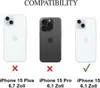 Three iPhones are shown with compatibility indicators for different models. Produktbild-Vorschau