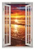 Wallario Wandbild mit Fenster-Illusion: Farbenfroher Produktbild-Vorschau 1