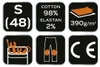 A collage of icons representing product features and specifications. Náhled obrázku produktu