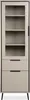 finori Vitrine Arona 52B sand / schwarz melaminbeschichtet Produktbild-Vorschau 1