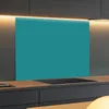 Spritzschutz Küchenrückwand Glas 100 x 60 cm Türkisblau - Produktbild-Vorschau 2