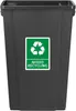 Jantex Slim Mülleimer Schwarz 80Ltr Produktbild-Vorschau 6