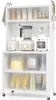 KOMFOTTEU: mobile da cucina a 5 ripiani, credenza con 4 Anteprima dell’immagine prodotto 1