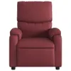 Poltrona Reclinabile Elettrica Rosso Vino in Pelle finta Anteprima dell’immagine prodotto 7