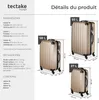 Set de 3 Valises Trolley Rigides - ABS - champagne Voir les images du produit 6