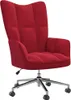 vidaXL Fauteuil relax vin rouge velours Voir les images du produit 8