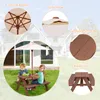 COSTWAY Kinder Sitzgruppe mit abnehmbarem Sonnenschirm, Produktbild-Vorschau 5
