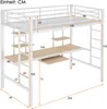 okwish Metallbett Eisenbett 90x200 cm, Hochbett mit Produktbild-Vorschau 7