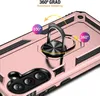 Close-up of a rose gold phone case with a 360-degree rotating ring holder. Produktbild-Vorschau
