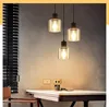 Lampada a sospensione ZMH, vetro, 3 luci, rotonda, attacco Anteprima dell’immagine prodotto 5
