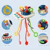 Jouet sensoriel bébé Silicone Cordon de tirage Jouet Voir les images du produit 6